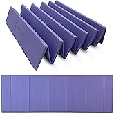 Folding Yoga Mat, TPE Folding Yoga Mat, Foldable Exercise Mat for Yoga, Pilates, Floor Workouts, Compact Design, Travel Friendly, Ideal for Home & Gym, Knee pad, Kneeling pad, No Roll Mat