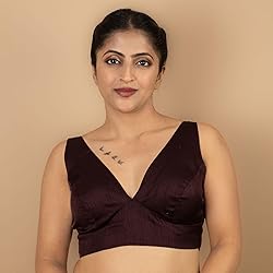 FIGURE'S DESIGNER Women's Dupion Raw Silk