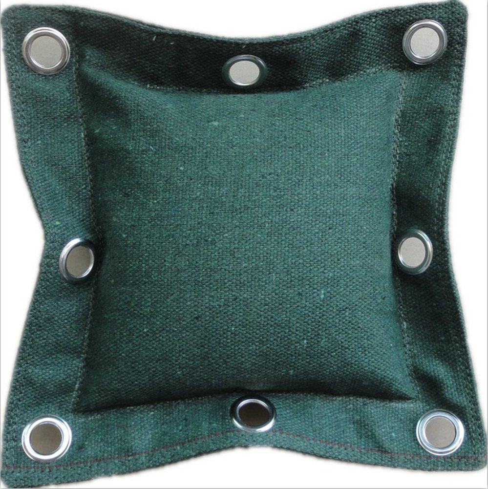 Deluxe Wing Chun Training Wall Sandbag Ring Bamboo Rattan/Stainless Ring Fitness Boxing Yongchun Sticky Hand Leg Strength Training Kung Fu Rings Taiji (Sandbag-green)