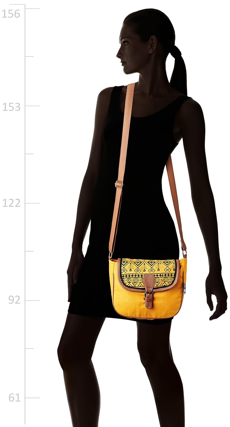 kanvas katha women's sling bag (multicolor) ()