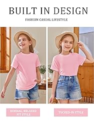 Girls Short Sleeve T Shirts Kids Summer Tops
