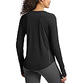 Soothfeel Lightweight Long Sleeve Workout Tops for Women Gym Running Athletic UPF 50+ Sun Shirts Tees Moisture Wicking