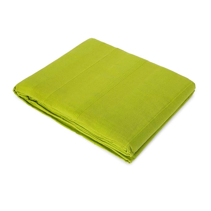 Colcha Plaid Multifunción para Sofá o Cama Algodón 100 VERDI (Pistacho