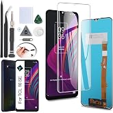 YWLRONG Display for TCL 10 SE T766H T766J T766U T766S LCD Screen Replacement Touch Display Digitizer Assembly for TCL 10 SE with Kit(Black)
