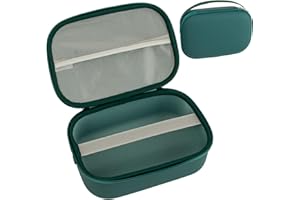 CJZ Breast Pump Carrying Case Compatible with Willow,Momcozy,Elvie Wearable Breast Pumps,Hard Shell Breast Pump Bag with Wrist Strap,Hands-Free Pump Carrying Case and Storage for Travel(Holds 2 Pumps)