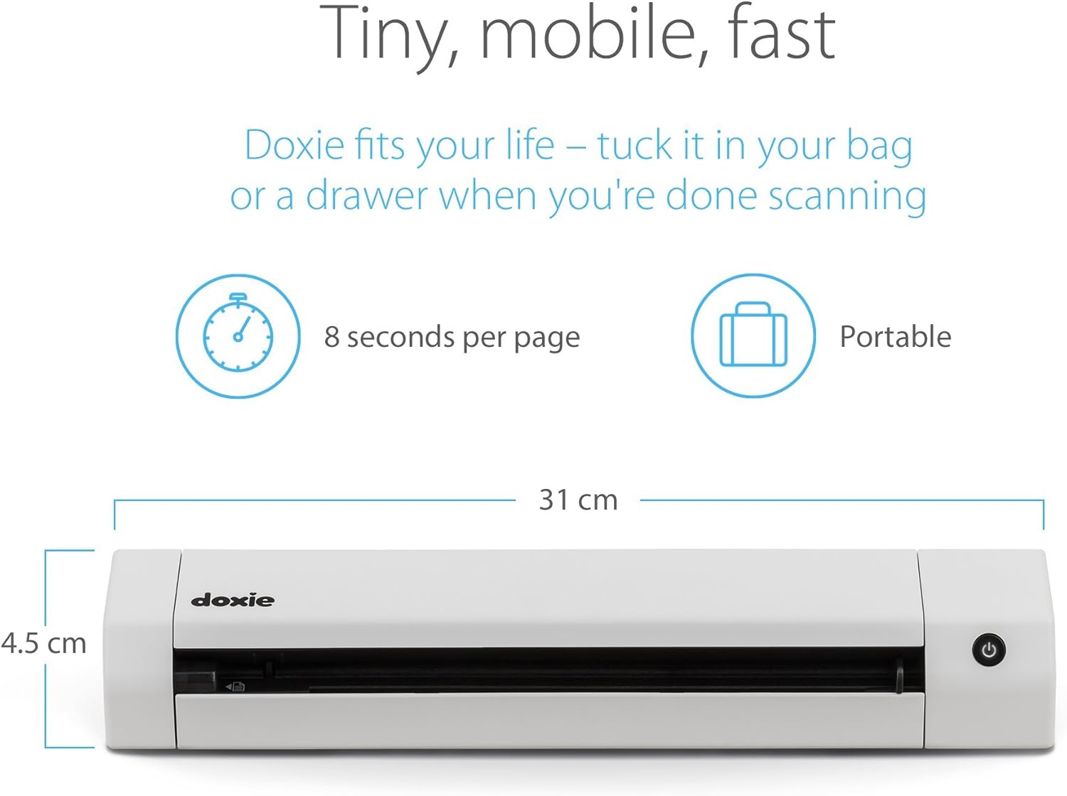Doxie Go SE Wi-Fi - The Smarter Wi-Fi Scanner with Rechargeable Battery & Amazing Software : Office Products