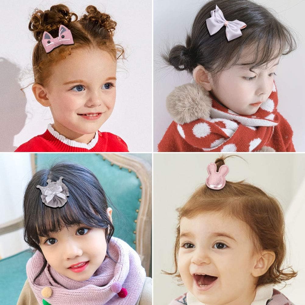 Mamunu Lot De 28 Barrettes A Cheveux Pour Bebe Fille Avec Nœuds Et Elastiques Pour Cheveux Decorations De Cheveux Bijoux Centroarco Com