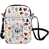 Alice Inspired Crossbody Bag Wonderland Merch Magic Kingd*m Gift Alice Fan Gift Cheshire Cat Lover Shoulder Bag