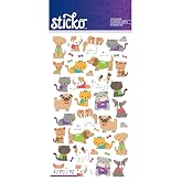 Sticko E5201275 Classic Tiny Cats &amp; Dogs Stickers