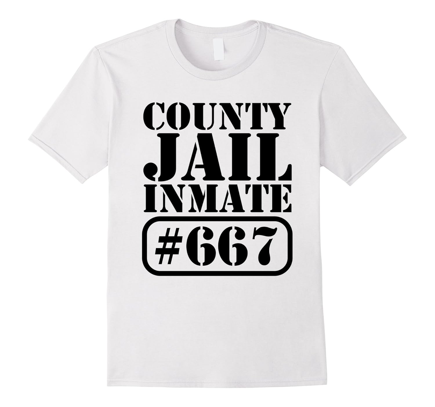 Prisoner Costume T-Shirt Funny County Jail Inmate Escaped-ANZ