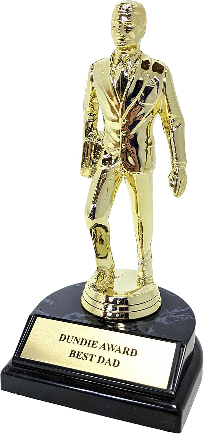My Party Shirt Best Dad Dundie Award Trophy : Clothing