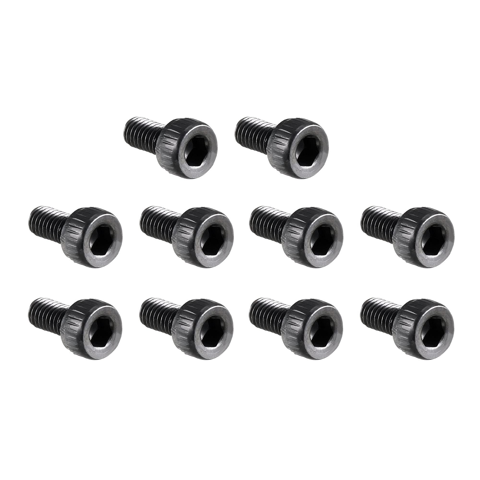 Unifizz M3x6mm Hex Socket Head Cap Screws Bolts Full Thread 12.9 Grade Alloy Steel Black Oxide Finish Allen Socket Drive Machine Screws 100Pcs — image 1