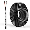 12 Gauge 2 Conductor Electrical Wire 12 AWG Wire Stranded PVC Cord Oxygen-Free Copper Cable 32.8FT/10M for Outdoor Lighting Automotive Battery Solar Panel (12/2AWG-32.8FT)