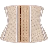 Atbuty Short Torso Waist Trainers Cincher Corset Underbust Body Shaper Latex Sport Girdle
