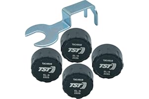 TST TRUCK SYSTEM TECHNOLOGIES TST 507 Tire Pressure Monitoring System, 4 Cap Sensors for Metal or Rubber Valve Stems by Truck System Technologies, TPMS for RVs, Campers and Trailers