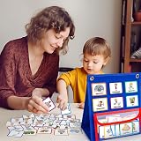 Sanlebi Visual Timetable 86 PECS Cards Now and Next Board for Kids view 6