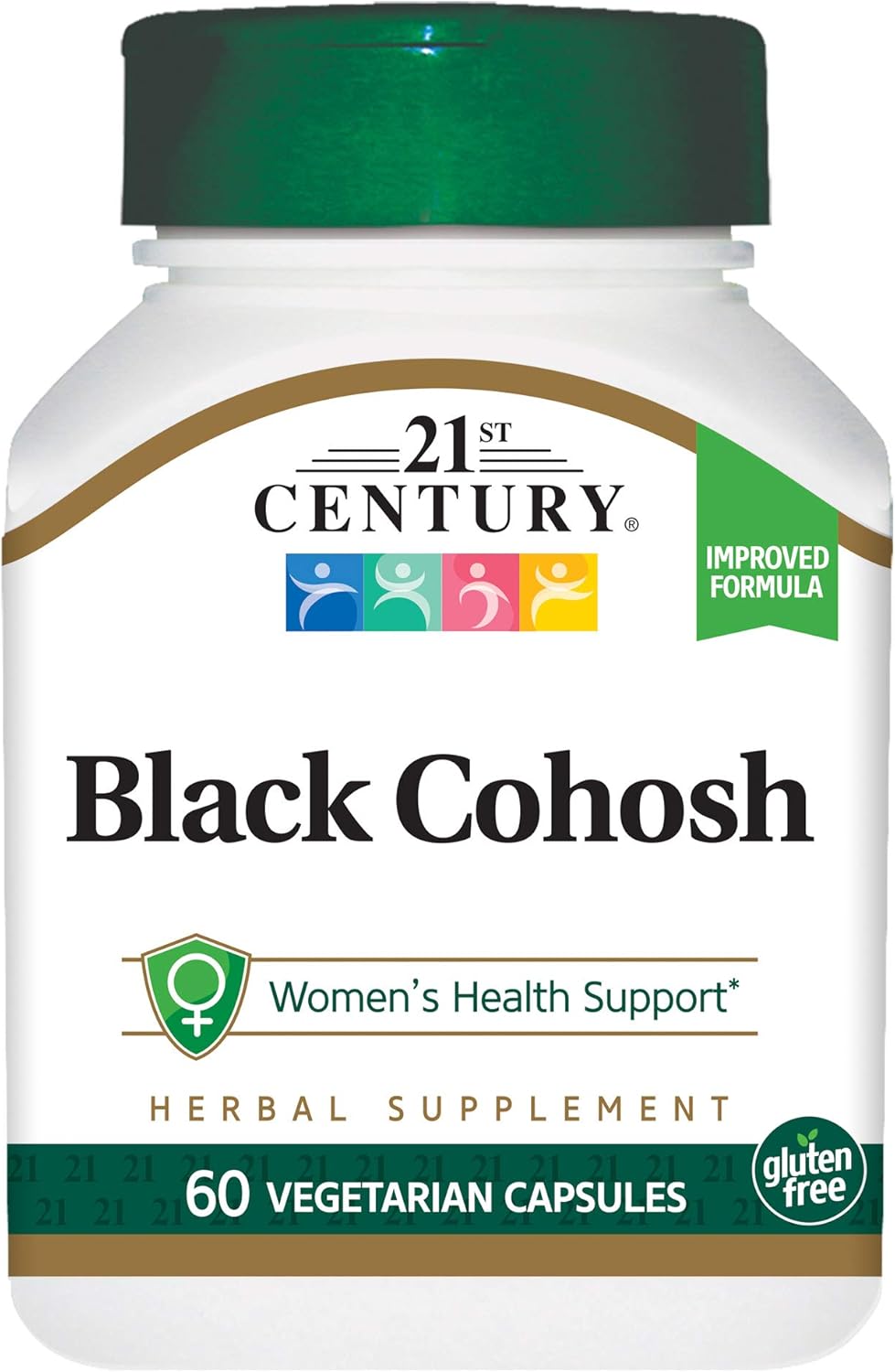 21st Century Black Cohosh and Soy Isoflavones Veg Capsules, 60 Count: Health & Personal Care