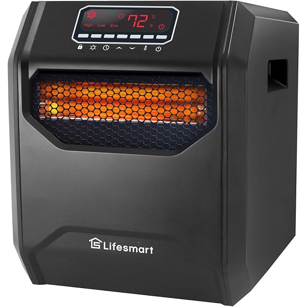 Amazon.com: LifeSmart 3-Element Slim Line Heater Unit in Black Chrome :  Home u0026 Kitchen
