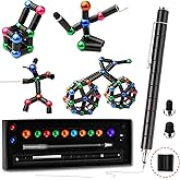 Fidget Pen,Magnetic Pen,Decompression Magnetic Toy Pen, Teen Girl Gifts, Gifts for Teenage Boys,Novelty Toy Gift for Kids or Friends (Black, Small)