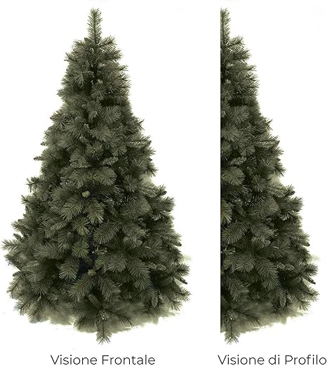 Decorazioni Natalizie Online.Salone Negozio Online Albero Di Natale A Parete Alfalux Cm 210 Rami Pvc Ad Aghi Base Cm 150 Interno Esterno Amazon It Casa E Cucina