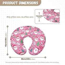 TSVAGA Santa Nursing Pillow Cover for Baby