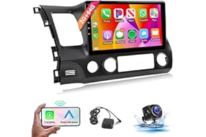 2G 64G Android Car Stereo Radio for Honda Civic 2006-2011 with Wireless CarPlay Android Auto, Rimoody 10.1'' Touch Screen Car