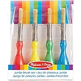 Melissa & Doug Jumbo Paint Brushes (Set of 4) | Arts & Crafts | 3+ | Gift for Boy or Girl
