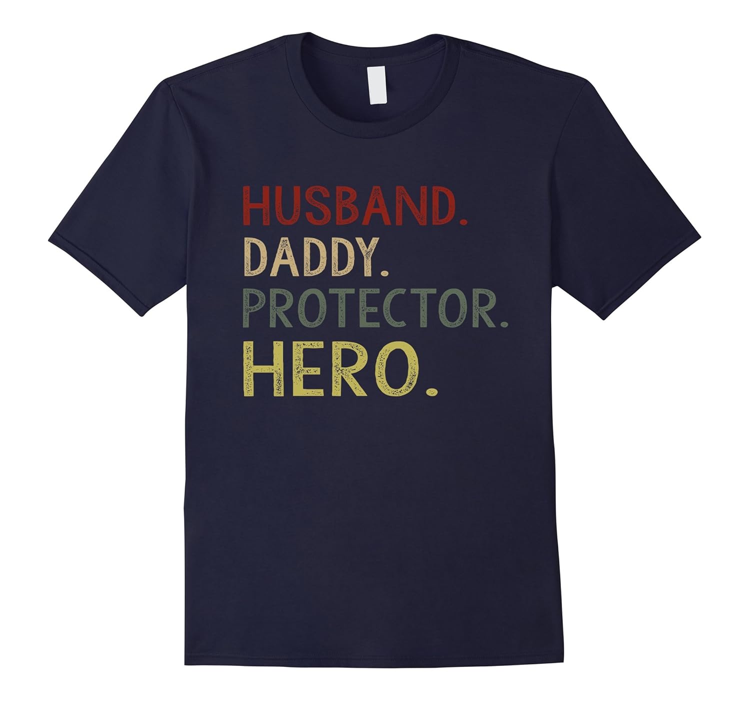 Husband Daddy Protector Hero Vintage Shirt Funny Father Gift-ANZ