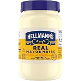 Hellmann's Real Mayonnaise Pack of 12 Jar for Foodservice made with ingredients 8 oz