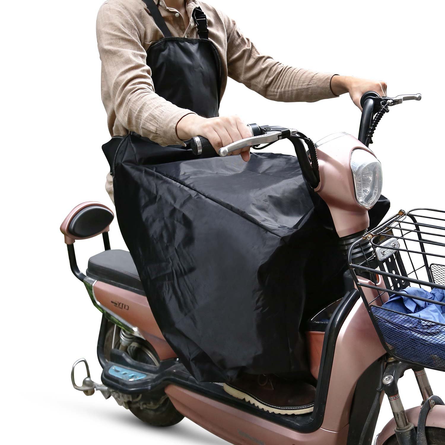 YOHOOLYO Cubre Piernas para Moto Universal Manta para Scooter Impermeable Oxford Color