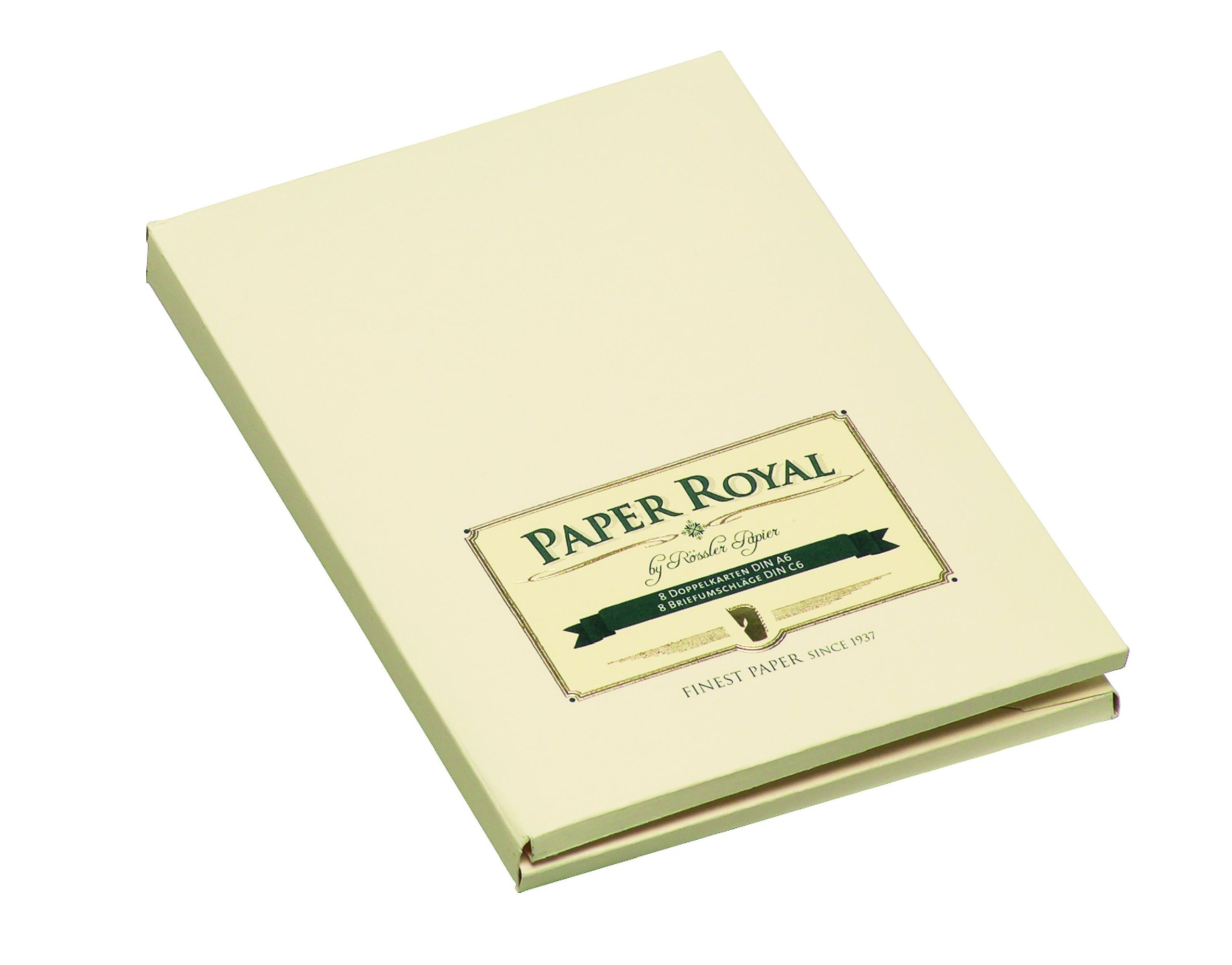 Rössler 2234831008 A6/C6 Royal Laid Paper Card Set - Chamois