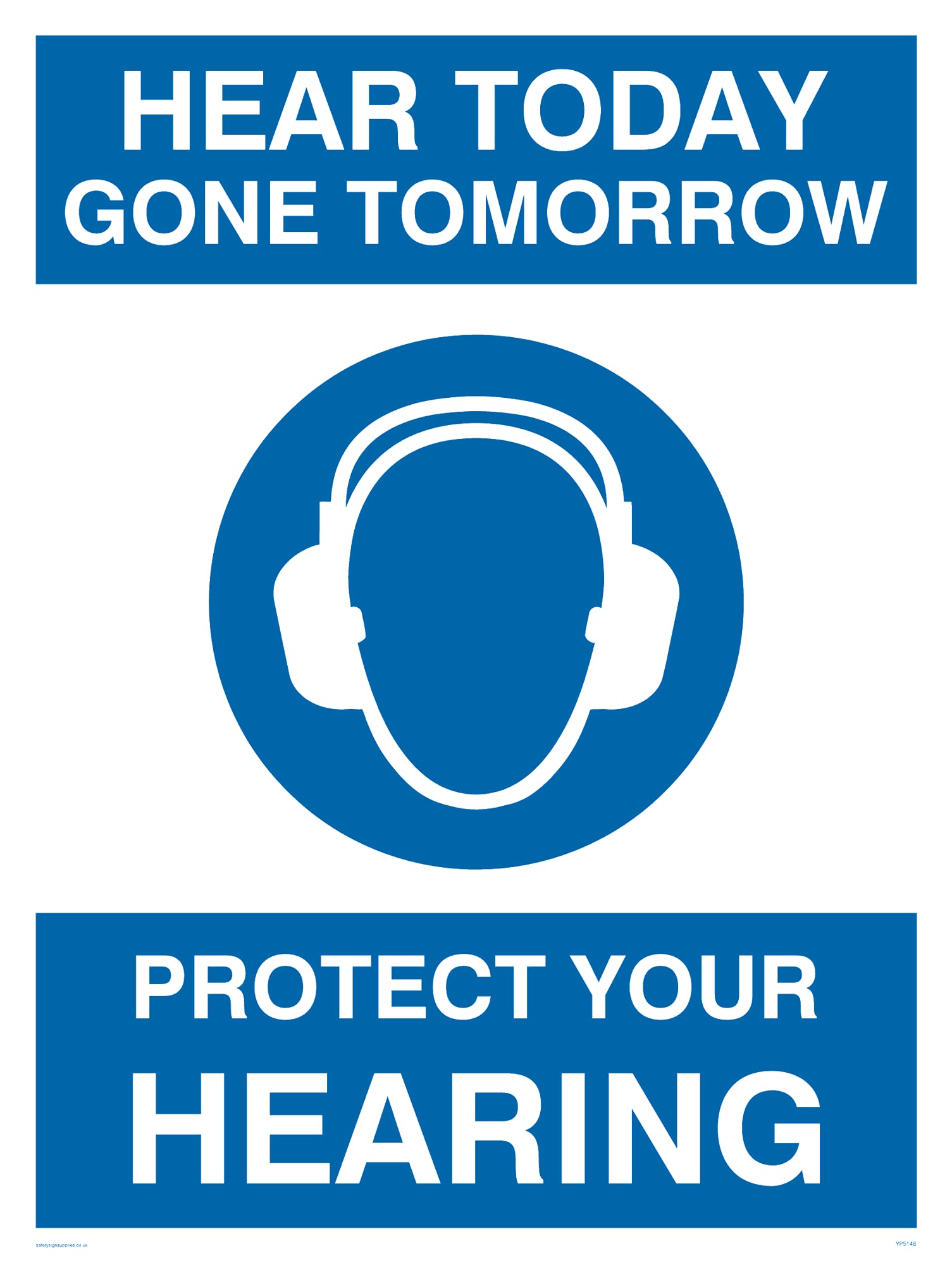 Pack of five - Protect Your Hearing Sign - 150x200mm - A5P