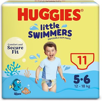 Huggies Little Swimmers Swim Pants Size 5-6 11 Nappies 12-18 kg 26-40 lb