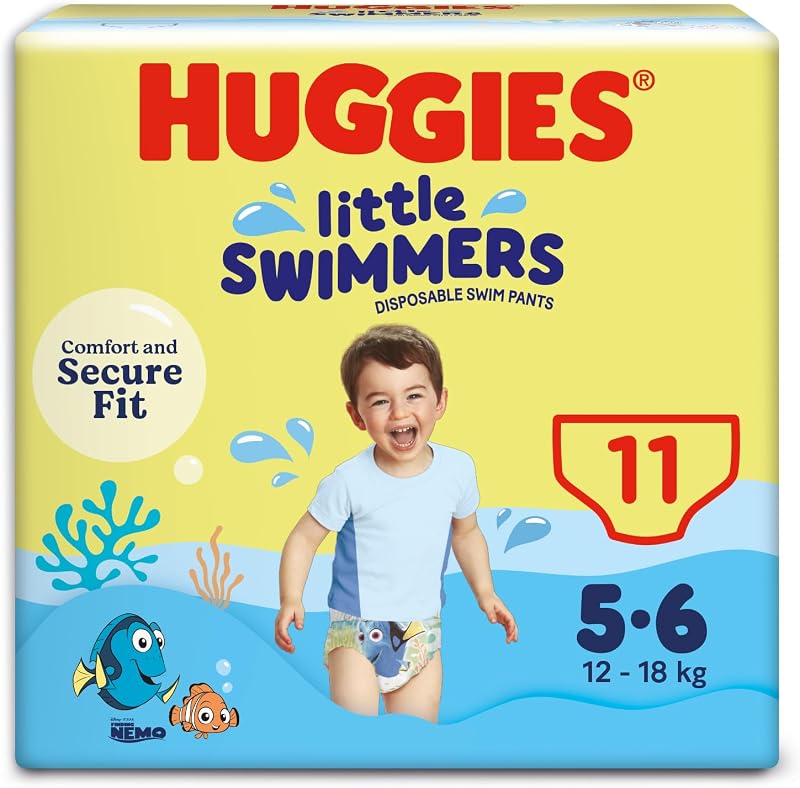 Huggies Little Swimmers Swim Pants Size 5-6 11 Nappies 12-18 kg 26-40 lb