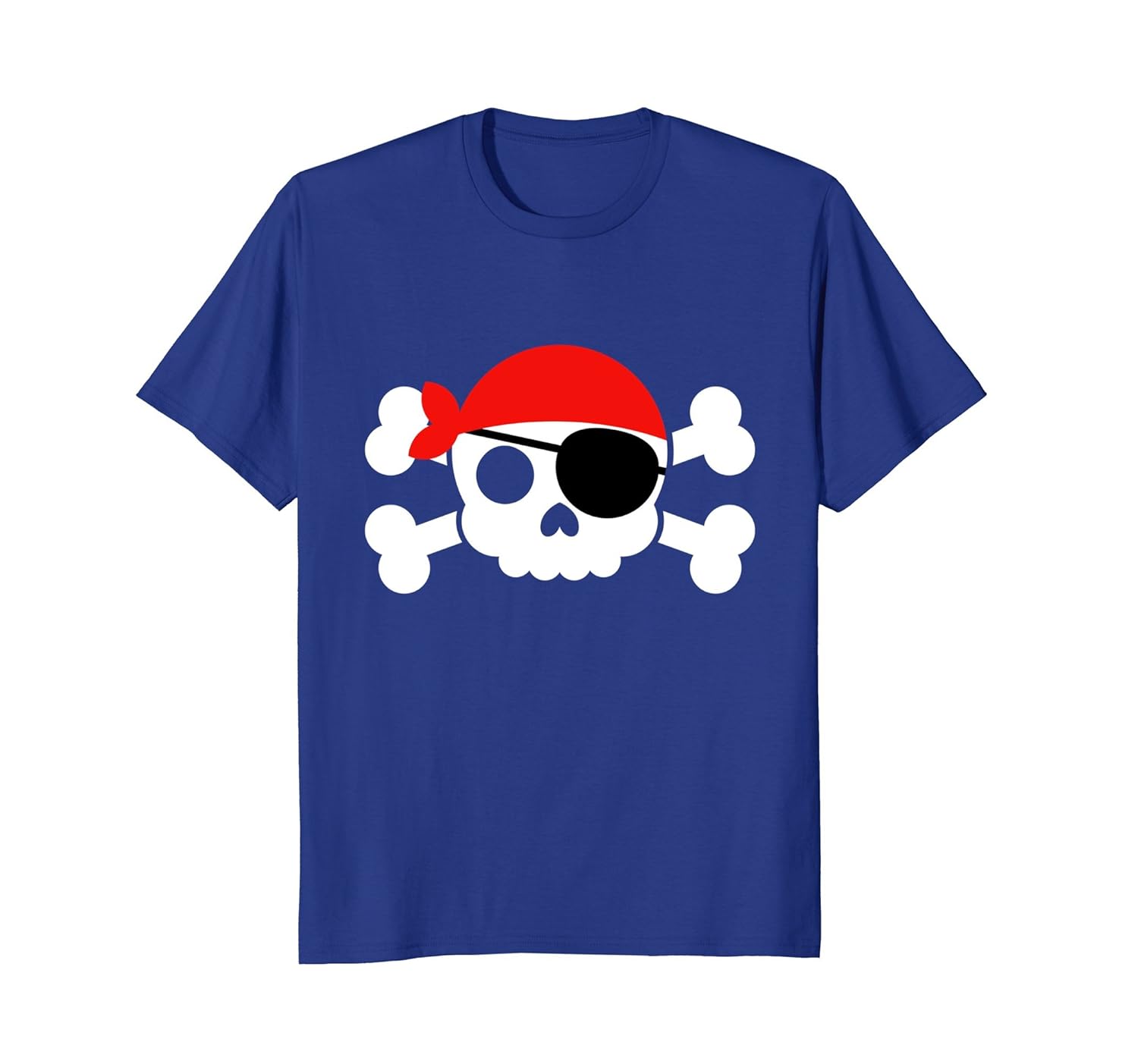 Jolly Roger Pirate T-Shirt Cute Pirate Halloween Costume Red-Rose