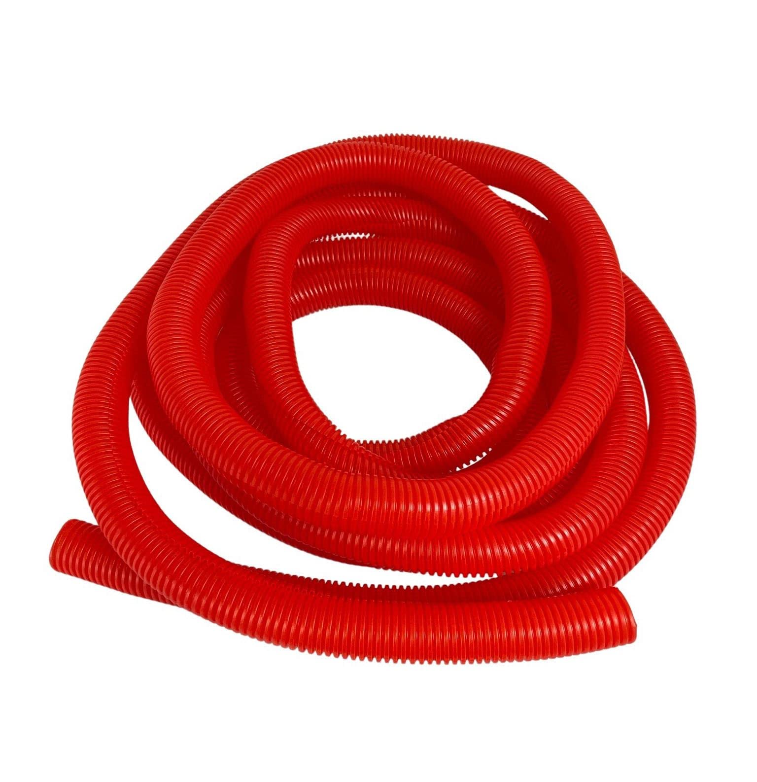 PE Red Corrugated Conduit Flexi Pipe Tube Split 23mm - 5m