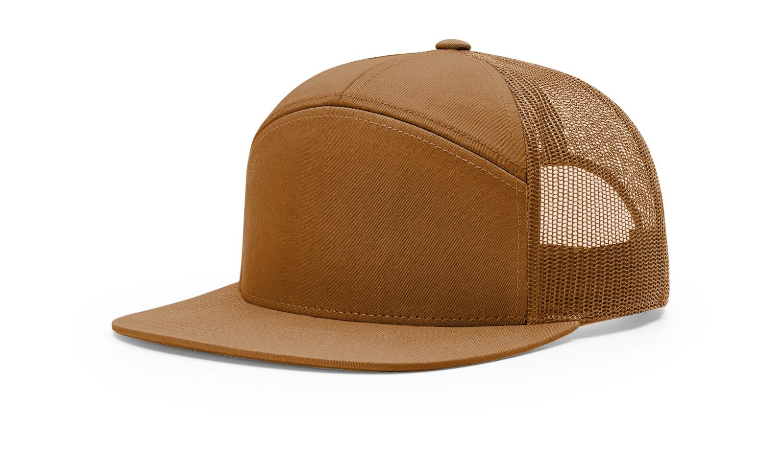 Richardson 168 7 Panel Trucker Hat - Caramel, OSFM