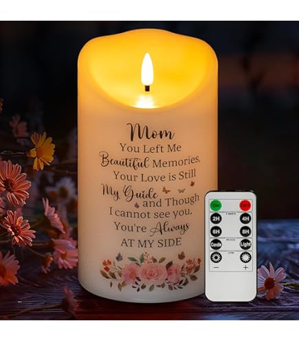PERSONZ 　WONDERFUL MEMORIES LIGHT Amazon.com: HN HAIINAA Flameless Memorial Candle, Real Wax LED