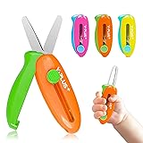 Safety Scissors for Kids, 3Pcs Retractable Scissors