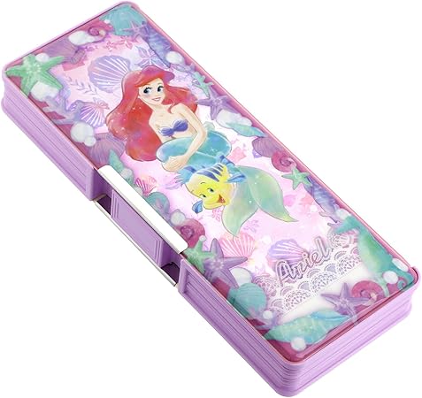 Amazon ショウワノート ディズニー ペンケース ホログラム筆入れ アリエル 2ドア ペンケース 文房具 オフィス用品