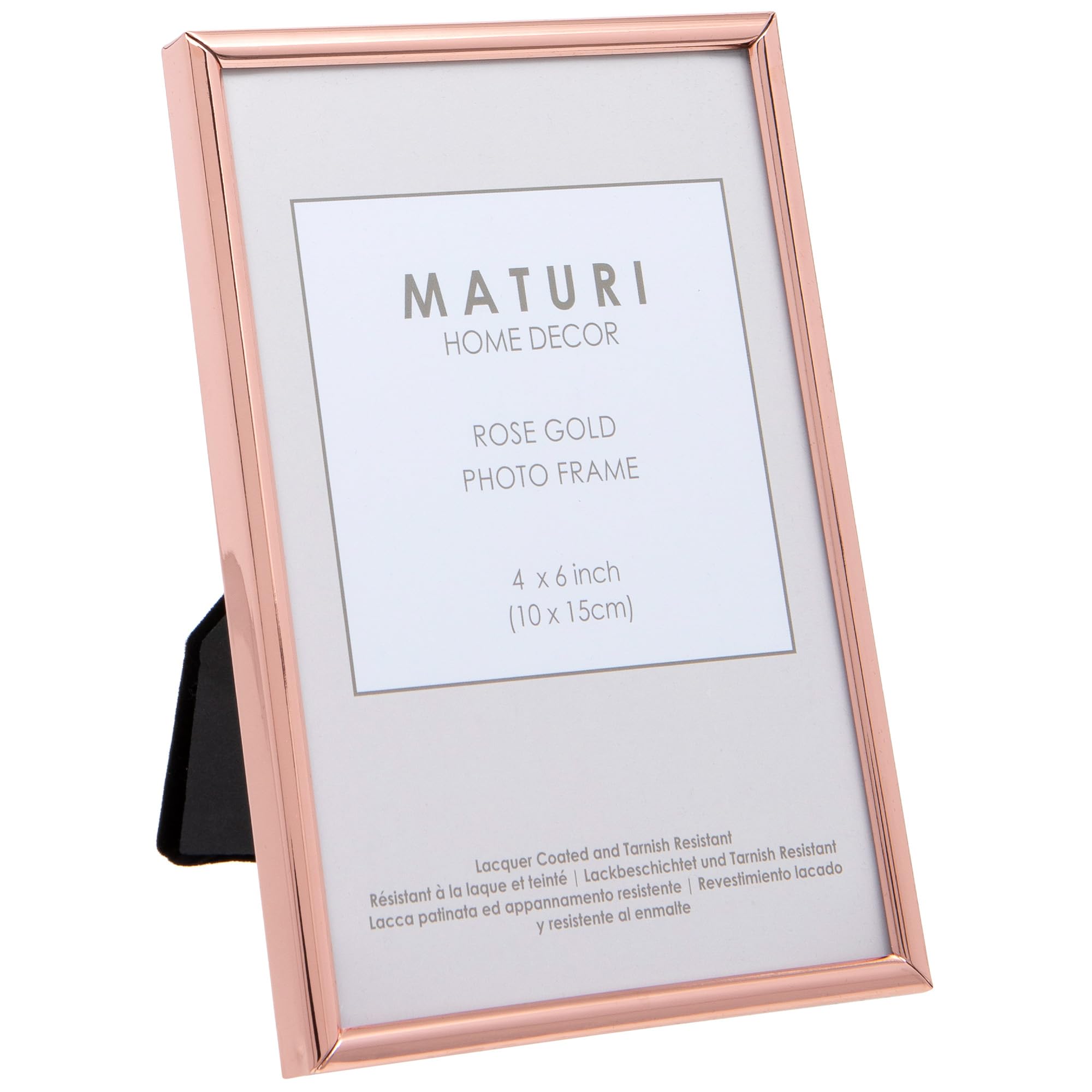 Maturi Rose Gold Coloured Photo Frame - Thin Edge, 4 x 6-inch (10 x 15cm)