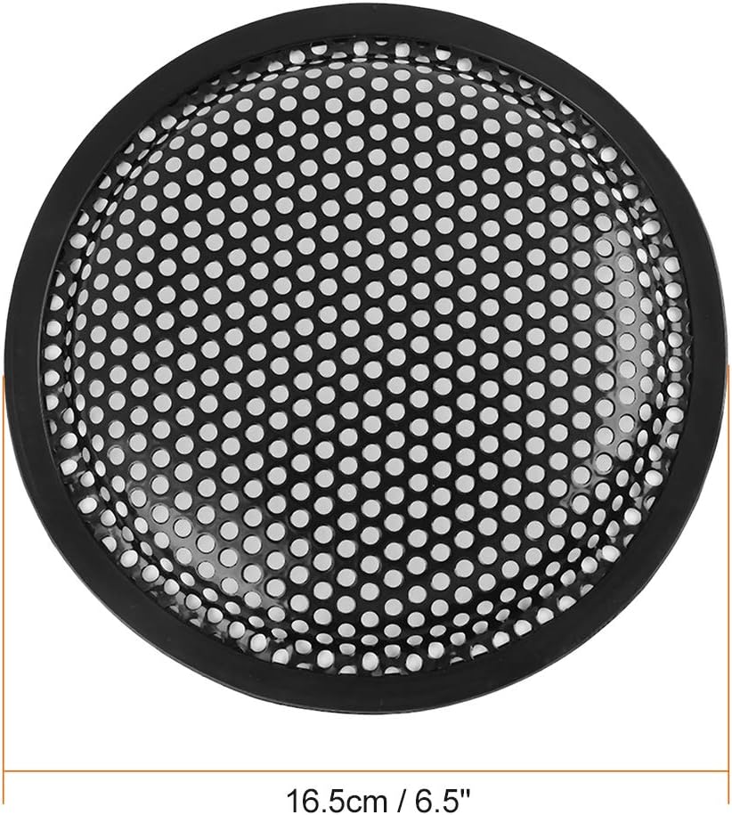 X AUTOHAUX 2pcs 6" Mesh Protector Car Speaker Cover Woofer Subwoofer Grill, Black - Image 5