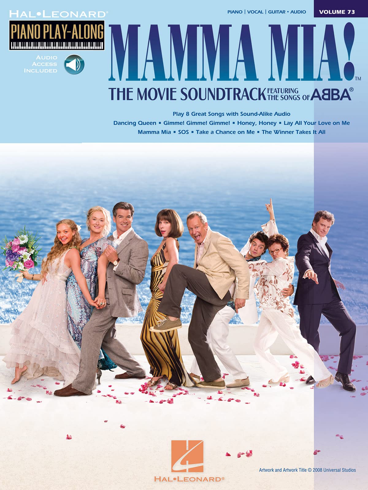 Piano Play-Along Volume 73 Mamma Mia! The Movie Soundtrack Pf (Book/Online Audio) (Hal Leonard Piano Play-Along) (Includes Online Access Code)
