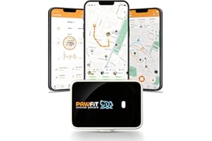 Pawfit 3s GPS Tracker for Dogs Up to 30-Day Battery Life, Waterproof Pet Health Monitor | Live Location Tracking | Unlimited Range | Escape Alert | Remote Voice Recall | Fits for Dogs & Cats (7 lbs)