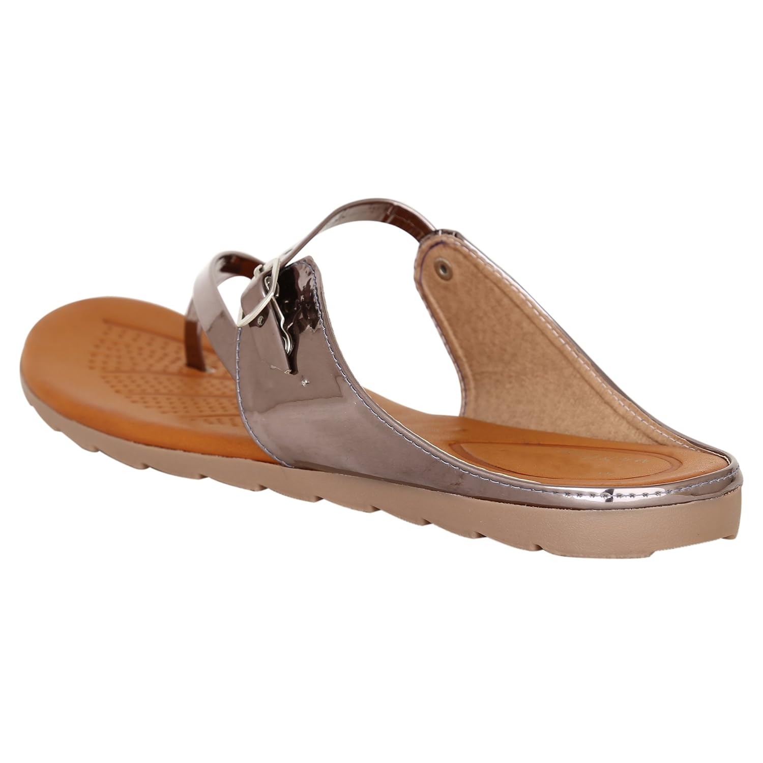 ts nanda women's synthetic leather slip on flats