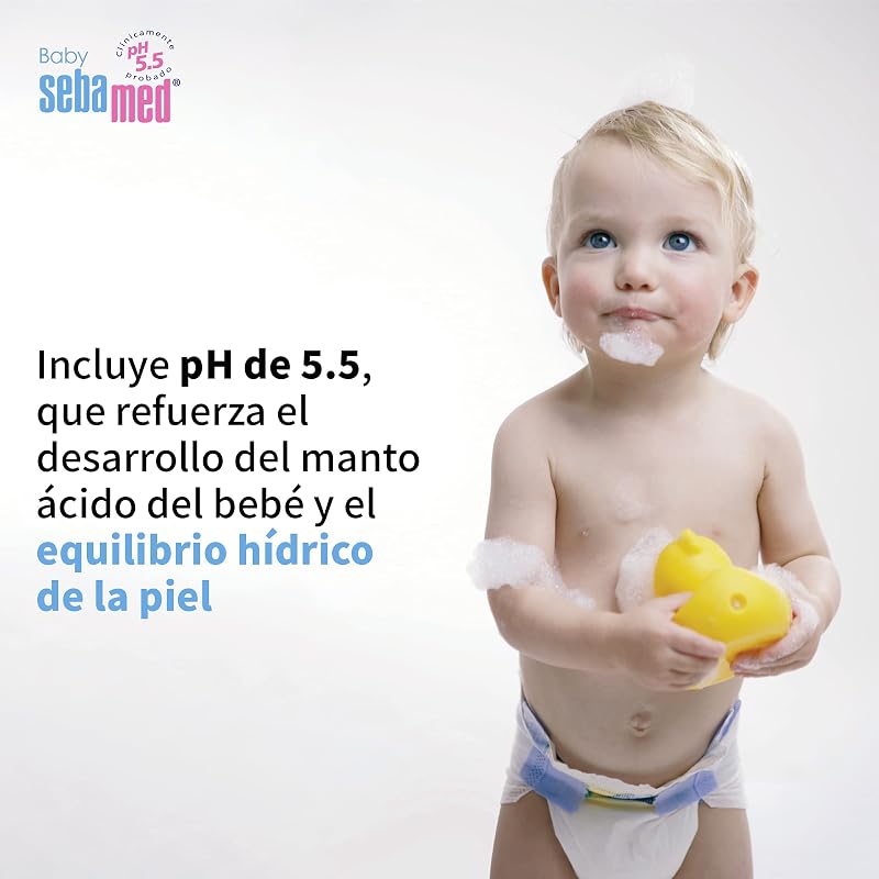 Sebamed baby bath foam 500ml - espuma de banho suave sem sabão para a pele sensível e delicada do bebê, adequada para uso diário