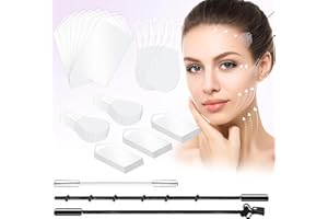 MUOCOBU Face Lift Tape 200PCS Bands Instant Facelift Tape for Wrinkles, Double Chin, and Sagging Skin Waterproof & Transparent Lifting Tapes with Elastic Bands (200PCS)