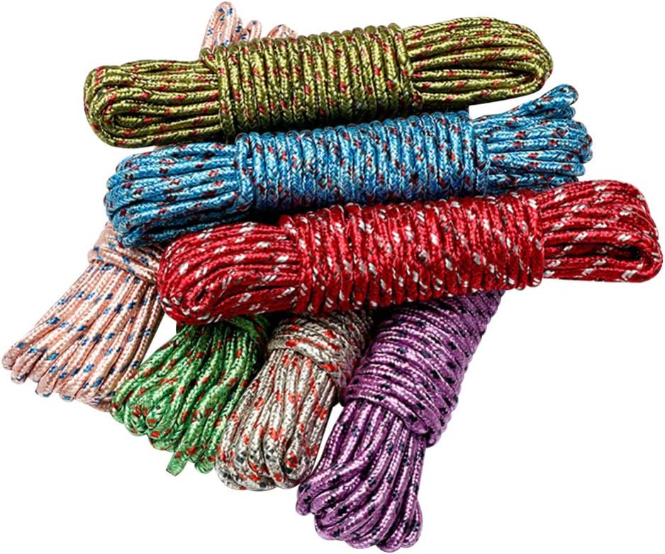 BESPORTBLE 10 Pcs Portable Nylon Laundry Rope Travel Nylon Cord Heavy