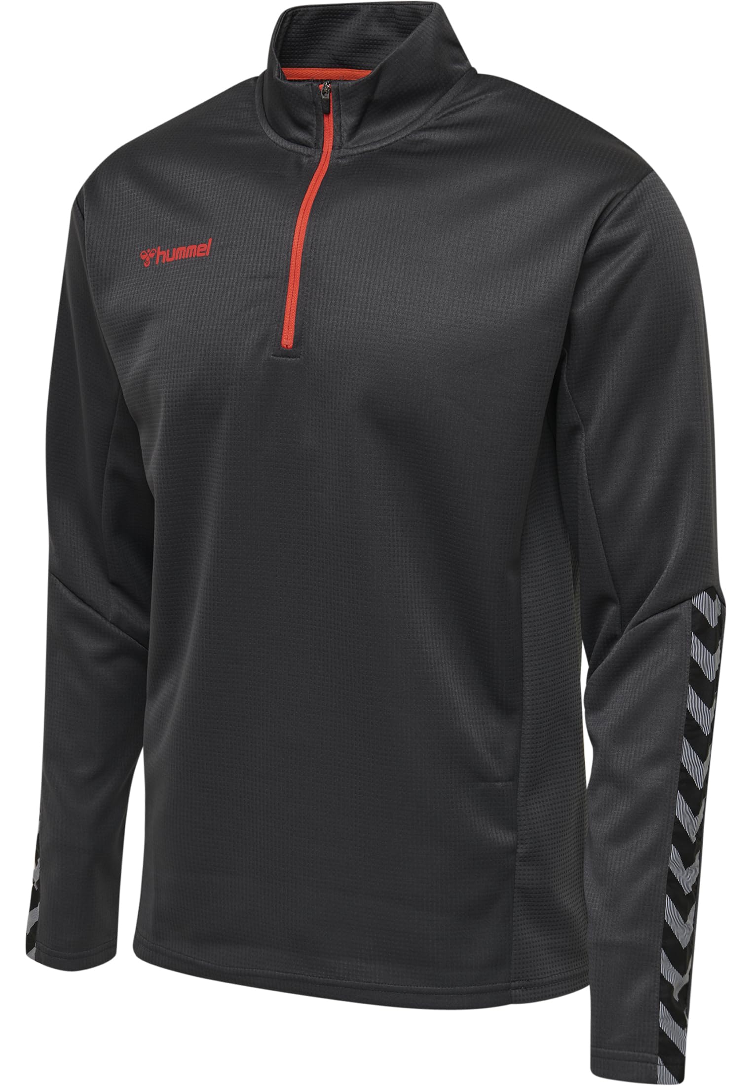 hummel, hmlAUTHENTIC HALF ZIP SWEATSHIRT, ASPHALT, XL