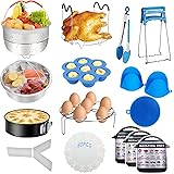 Accessories for Instant Pot, 73 PCS Accessories for Pressure Cooker Compatible with 5/6/8Qt Electric Pressure Cooker- 2 Steam